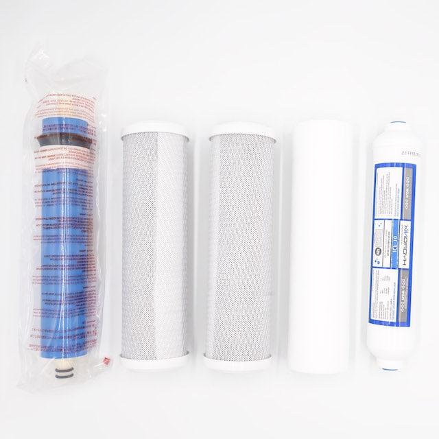 Reverse osmosis replacement filter set for standard 5 Stage Reverse Osmosis Systems. This set includes the Form 5 Reverse Osmosis GPD Membrane.